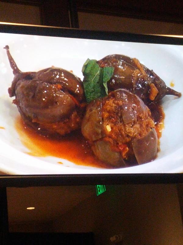 chefdevitesse's tweet image. Burak Epir (Turkish chef with a restaurant in San Carlos)  demoing some amazing food!  Anyone been?  #ciawof