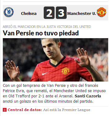 FormandoHierro's tweet photo. Señores de @Diario_Charca y @marca, el partido de hoy no era Arsenal - Man U.? http://t.co/sVk3DFax