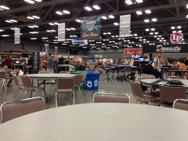 JaredSteward's tweet image. A very noisy lunch on the Expo floor #PASIC12