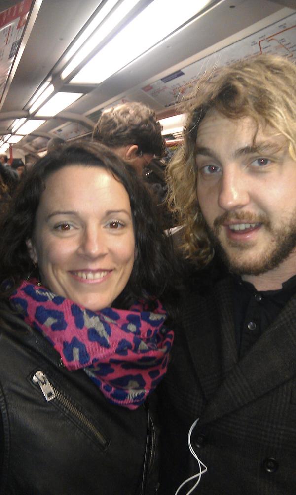 Was lovely to meet <a href="/seannwalsh/">Seann Walsh</a> on the tube. Very tolerant man! Cheers x