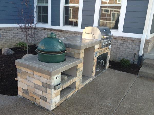 LeisureOutdoors's tweet image. #customoutdoorkitchen using #biggreenegg and #saber #infrared