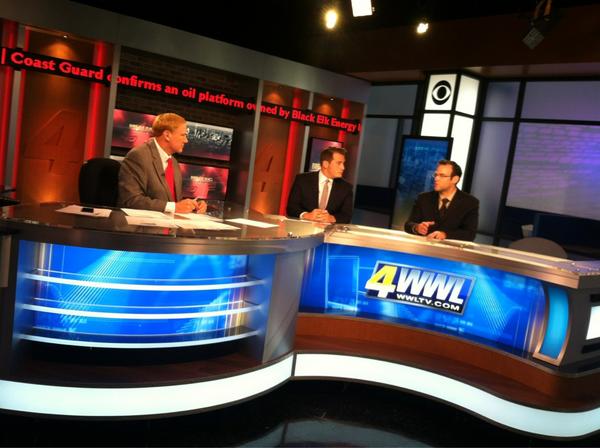 MelanieHebert's tweet image. Live coverage of the #platformfire in the Gulf now on @WWLTV here's @davidhammerWWL @bmccarthyWWL @EPaulsenWWL