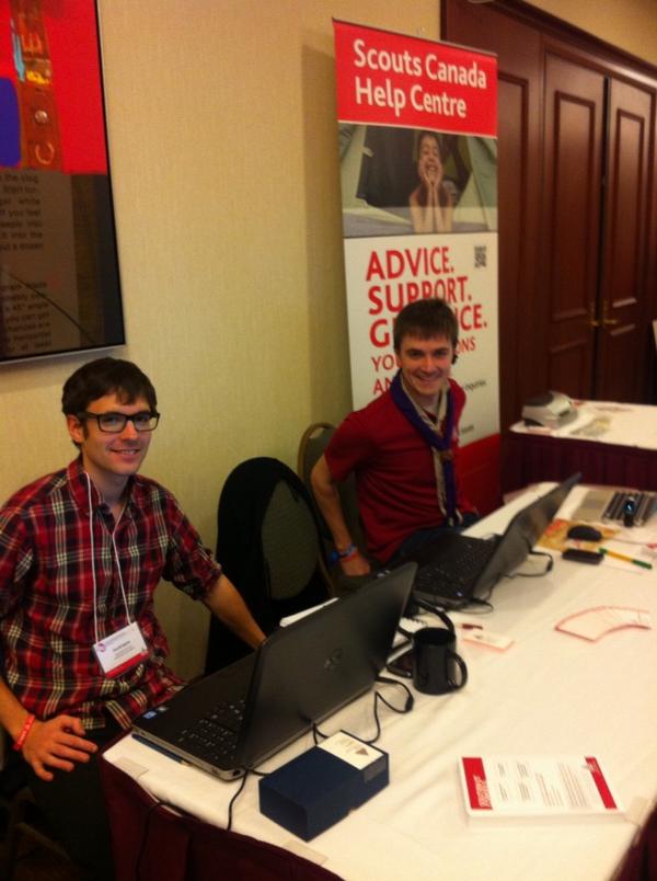 Danielle_McNeil's tweet image. #ScoutsCanada Help Centre taking questions at the National Conf. Drop by or give them a call 888-855-3336 #sc2012