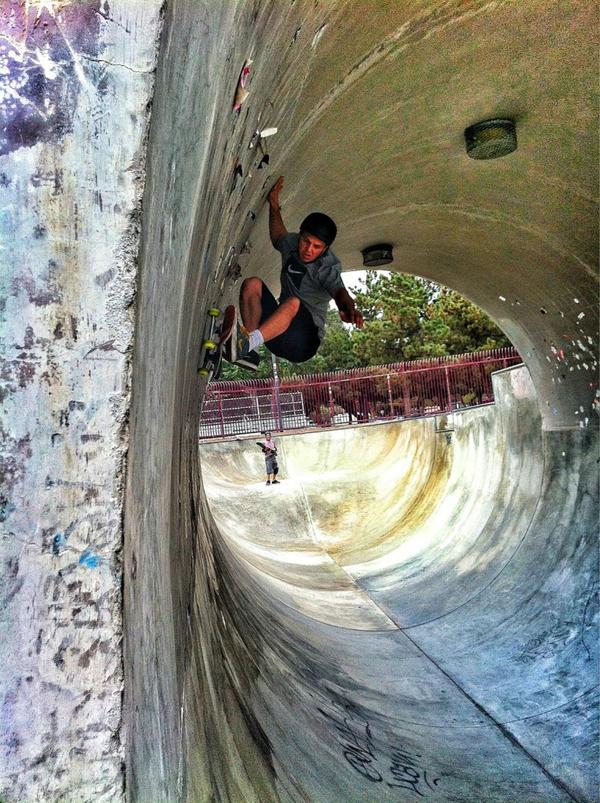 Skate session yesterday with <a href="/LanceMountain/">LANCE MOUNTAIN</a> and the rest for Wesley's bday.  Good times in Upland.