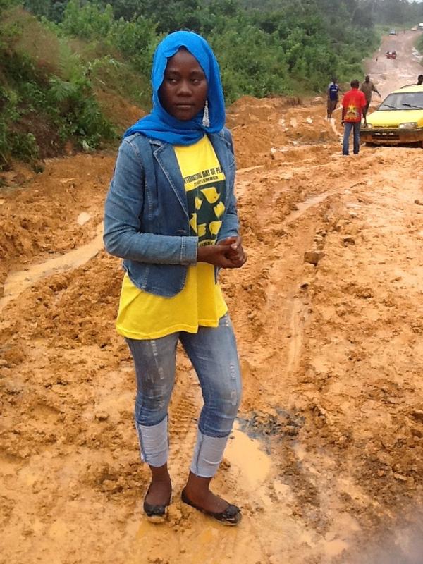 Taking the message of peace across in District#3,Grand Bassa County,Liberia.Volunteerism matters!(Gwen)