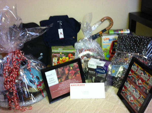 Light_theDarkTO's tweet photo. Here is a glimpse of some silent auction items featured @Light_theDarkTO. See you on Monday! http://t.co/jTuLm4uG