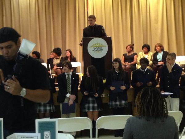 pceschools's tweet photo. National Honor Society Induction at Tacony H.S. http://t.co/H7WXVXTY