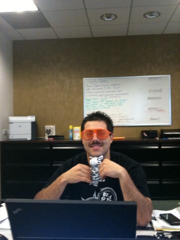 kate_lasater's tweet image. Sitting at the boss lady's desk. We miss you crystal! #fridaysinthebullpen @crystalrothberg