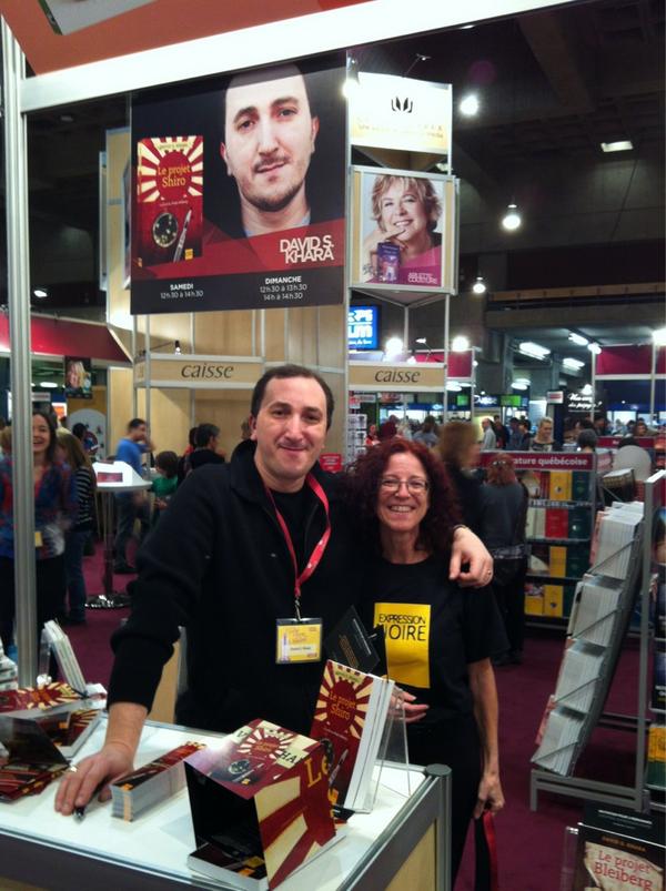 GroupeLibrex's tweet image. David S. Khara, de la belle visite venue de France pour vous rencontrer ! Rendez-vous au Stand 116 du #salonmtl !