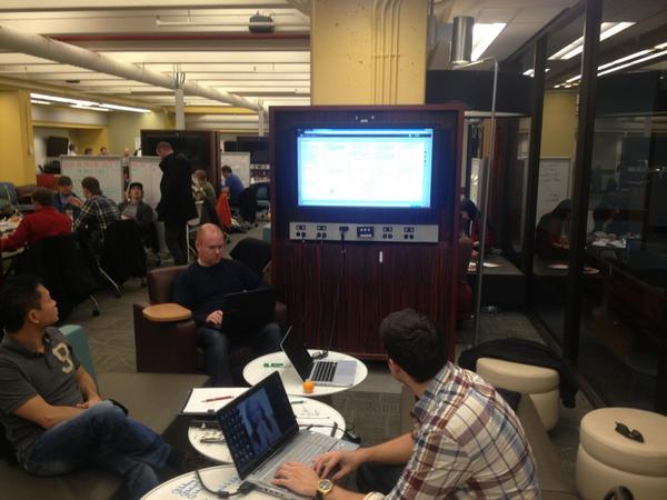 UpMyGame's tweet image. @ashmaurya working hard on our canvas at #SWHalifax #launch36