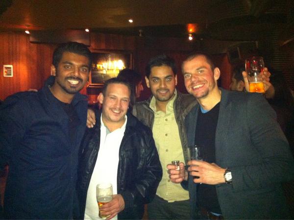 3 &amp; 3/4 moustache wielding 'patron' #Movember #bikegrease <a href="/RofiqAkhtar/">RA_Skippy</a> @JedChief and a silly idiot (nt abroad) Tony C