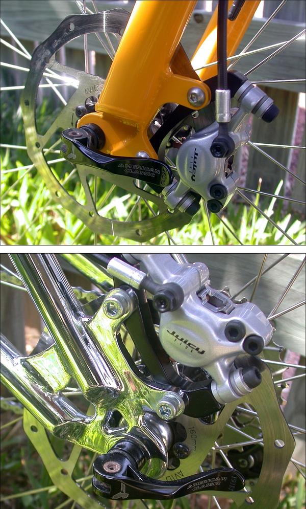 gripsport's tweet image. Still doing lots of these IS #disc_brake mounts to front &amp;amp; rear (steel/CrMo/Alloy/Ti). How many non-disc frames left?