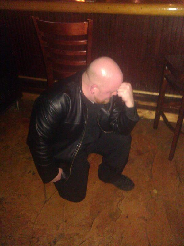 TBC_RVA's tweet photo. Just told Doug about BACON HOUR! http://t.co/nyLJGrZD