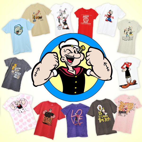 xlstoretw's tweet photo. American Classics 的 POPEYE系列T恤，到 Xl Store購買本系列Tee 一件只要450元，實體商店購買兩件 888元特惠價。網路商店購買兩件可享免運優惠。商品連結：http://t.co/Jqoaj40T http://t.co/KOyrpMi9