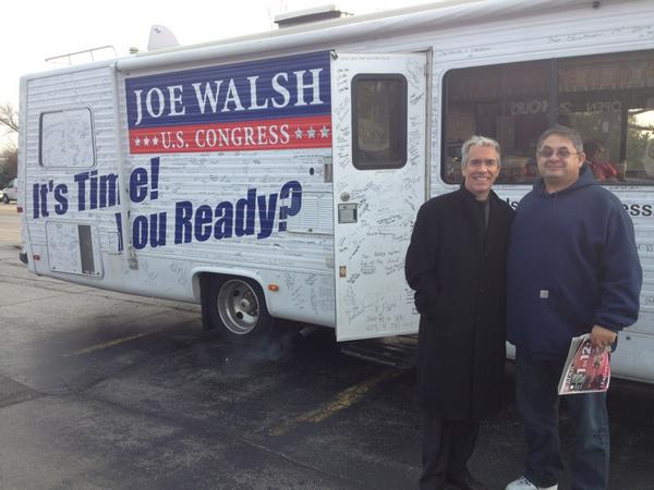 Rep_JoeWalsh's tweet photo. Honored and humbled to have this man's vote whom I met this morning in Roselle! #IL08 http://t.co/bE8rX0O5