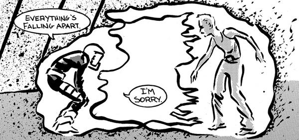 The characters' force fields in my <a href="/RetrofitComics/">Retrofit Comics</a> book 4090 run on repressed emotions