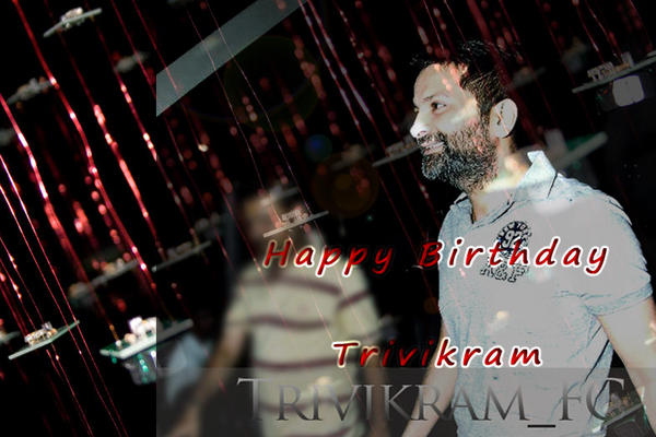 Trivikram_FC's tweet photo. A Very Happy Birthday to our very own Rockstar Director Trivikram Srinivas...Thank You for making us happy this year:) http://t.co/LkrfZSGG