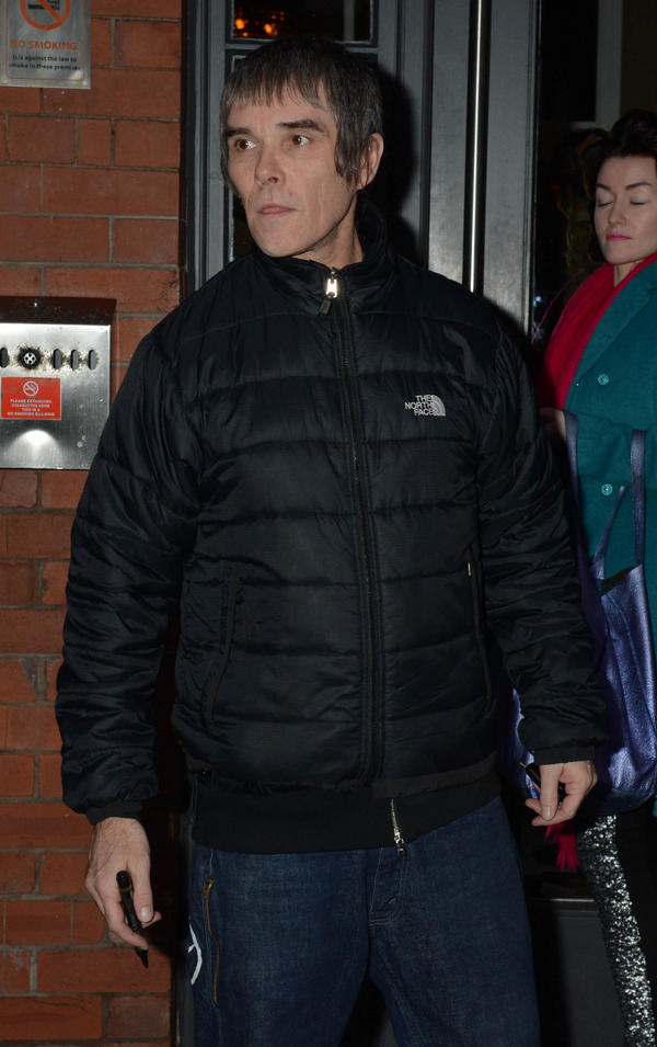 The Stone Roses were in Manchester today to view their documentary. #stoneroses