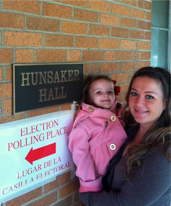 jwheelermail's tweet photo. Janet Wheeler voted at 10am, 11/6, in Farmers Branch, TX.  Had a 'little' help #nevertooearly #WSJvote http://t.co/ZzACBxlm