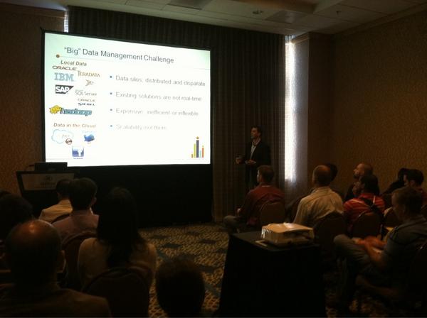 miyer's tweet image. Fred Gallagher from @ActianCorp #Vectorwise talking about Real Time Analytics at #TCC12 #BigData