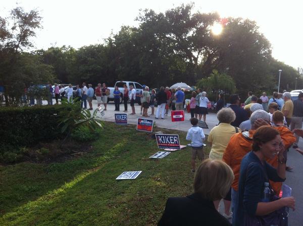 sanibel_steve's tweet image. Crazy lines @ the voting polls on Sanibel Island!  #voting2012