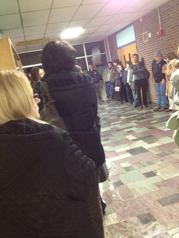anandrews18's tweet image. Waiting in line to vote. So many Brocktonites. #RomneyRyan2012 #Republican #exercisetheright #vote #poll lines