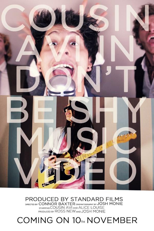 STNDRDfilms's tweet photo. Dont Be Shy - Music Video, Directed by @ConnorBaxterDP promotional poster made by cinematographer @JoshuaMonie http://t.co/3csYUx4q