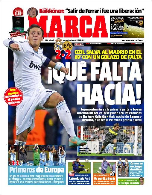 marca's tweet photo. #LaPortada '¡Qué falta hacía!' http://t.co/WHhOMyxh