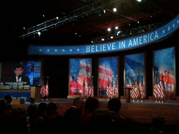 Tension and excitement in the ballroom for <a href="/MittRomney/">Mitt Romney</a> in #Florida. #2TimeZones #BelieveInAmerica <a href="/GOP/">GOP</a> #4jobs #tcot