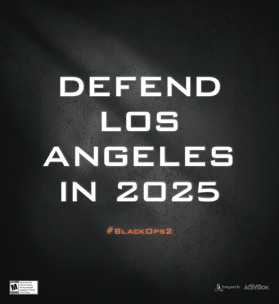 CallofDuty's tweet photo. Only 6 days left until #BlackOps2. What measures will you take to defend the world from Raul Menendez in 2025? http://t.co/qIuh5tI0