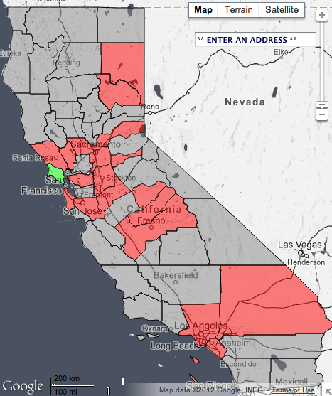 gmoscanner's tweet image. Current Proposition 37 results state map #Prop37