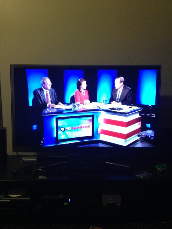 juminowicz's tweet image. PBS's sliver of a budget is really showing with its adorable election desk.