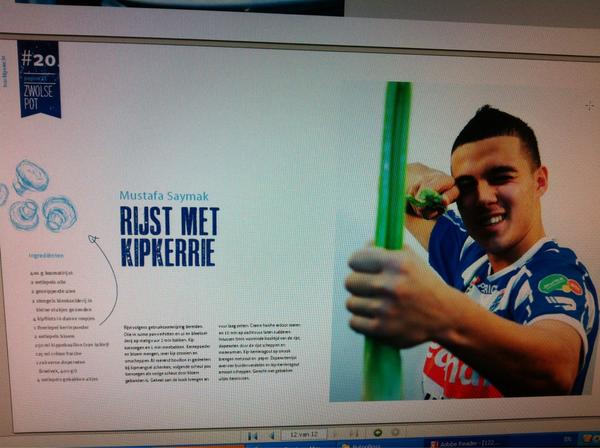 Tipje vd sluier.. <a href="/MustafaSaymak/">Mustafa</a> in kookboek #peczwolleunited en #IKLekkerfit #top