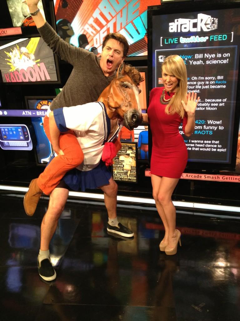 Sara Jean Underwood on X: Think we've just decided to have fun for these  next two months on @aots dont give a FUCK! Example: today's show....  http:t.coFnsQVFwe  X