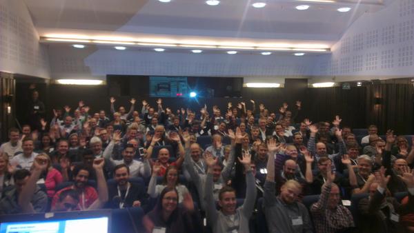 Interacting with +200 attendees at the annual Swedish Bentley Usergroup Meeting in Stockholm! <a href="/BentleySystems/">Bentley Systems, Inc</a>