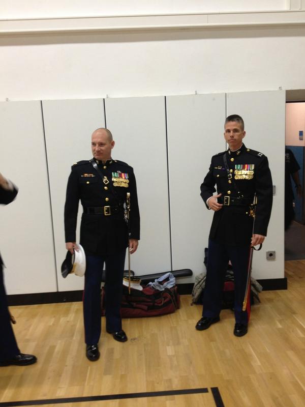 MurphyD15's tweet photo. #Marines getting ready to rehearse for the Marine Corps birthday!
@tatumvay @MarForEurope @USMC http://t.co/3imv7xXP