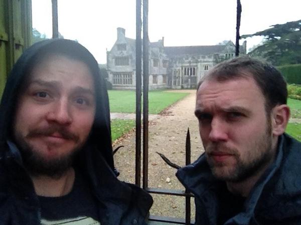 At the lovely Athelhampton House for a <a href="/Loadstar/">Loadstar</a> music video shoot today. Shame about the weather #fb
