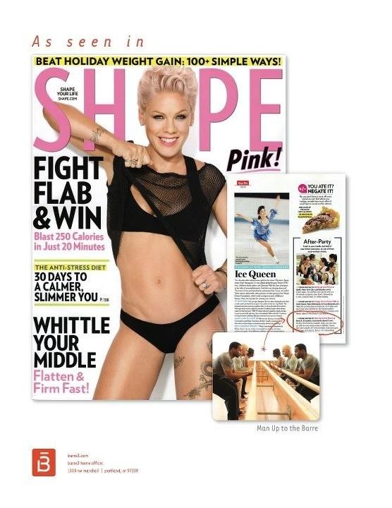Barre3OKC celebrity siting in Shape! Instructor Ashley Wilson and her husband Shomari are pictured! We're so proud!