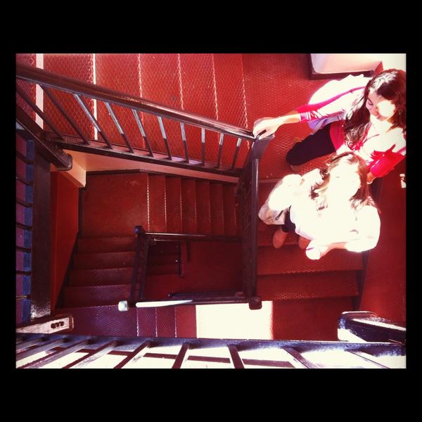 LillianRocky's tweet image. Trapped in a stairwell!!! #GBCproblems