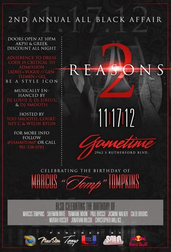 MadameJWalker's tweet image. 11.17.12 #2Reasons ALL BLACK AFFAIR at GAMETIME!!!!! It's our birthday @iamMTomp @sOOESquisite ♏🎉🎊🎉🎊🎉