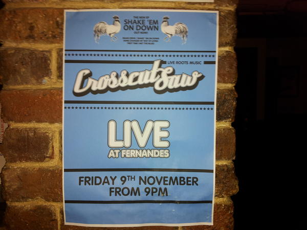 Join us from 9pm tomorrow night for <a href="/CrosscutSawUK/">Crosscut Saw</a> , part of the wakefield blues festival