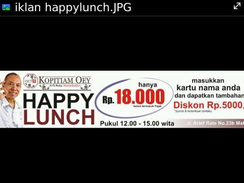Jumat ini tamoe semoewa pada mau makan dimana neh?DiKopi Oey Mks aja. cukup dgn 13.500 sudah bisa makan+minum loh..