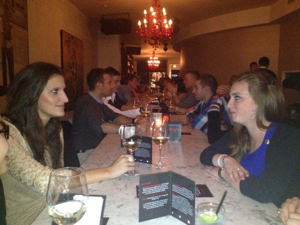 Tangooyvr's tweet photo. Tangooers getting things started at @TASTElounge #tangoo @pauldavidescu @JeremyHole @VickytheMaker http://t.co/5FDhjmPr