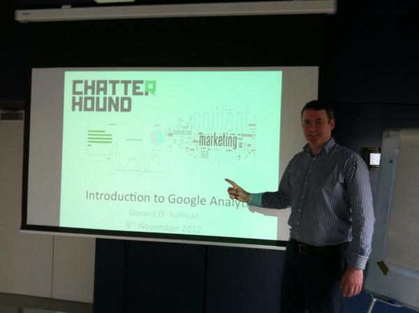 ChatterHound's tweet photo. About to do our Google Analytis workshop in the Media Cube! http://t.co/uAKiT0pT