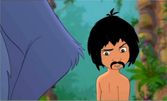 BigSnacks6969's tweet image. It's time for Friday's fictional mo bro of the day: MOwgli from Disney's The Jungle Book. #movember @MObro #mopuns