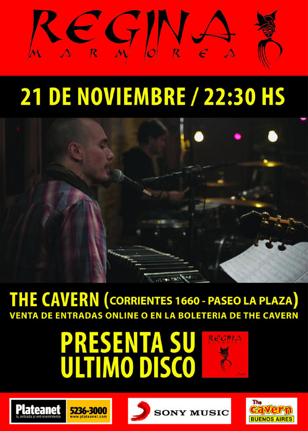 reginamarmorea's tweet photo. Proximo 21/11 en The Cavern (Paseo la Plaza) @reginamarmorea presentando disco Indie + covers. http://t.co/dBgqcqNx