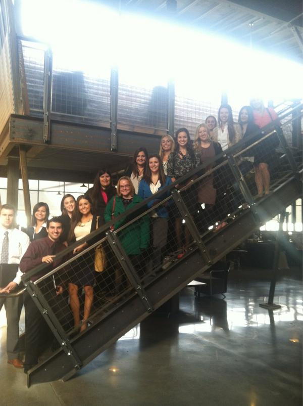 PRSSA Members at Two Rivers Marketing