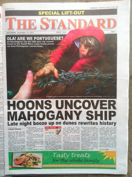 Pedestriansteps's tweet photo. The Standard newspaper Sat 10 Nov in Warrnambool
hoons http://t.co/ilOOyKPL