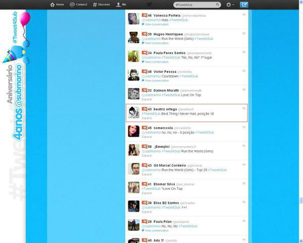 submarino's tweet photo. A resposta do Desafio #Tweet4Sub é "Best Thing I Never Had" - 16º posição. Parabéns @beatrizorrt, enviaremos DM! http://t.co/4ErilCAr