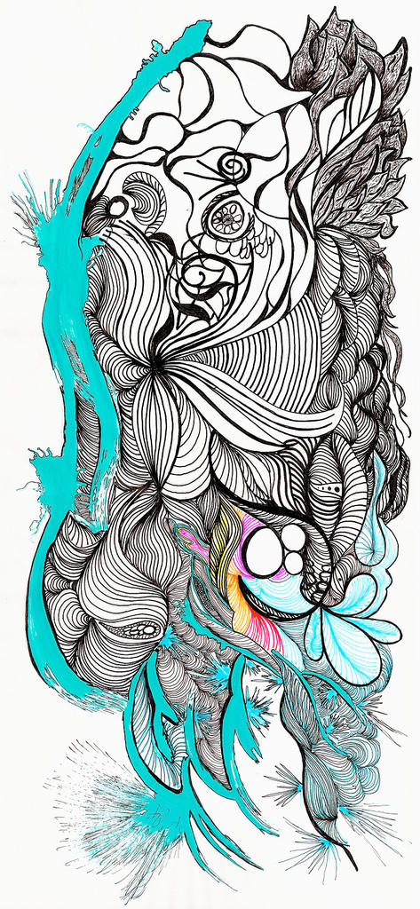 Lineaidea's tweet image. ilustracion , tinta china , pintura , plumon